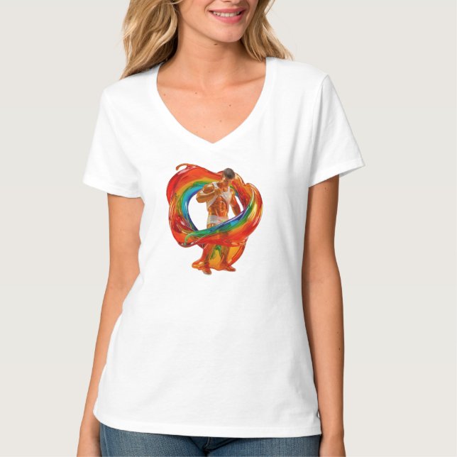 Camiseta Masculinidade moderna e impressionante da Slippery (Frente)