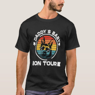 Camiseta Masculino Pastor Alemão Daddys Cachorro Em Turnê C