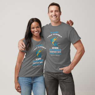 Camiseta Masculinos, pesca Engraçada de Mulheres