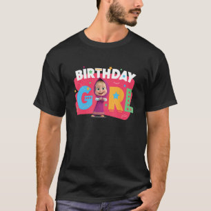 Camiseta Masha e Bear Birthday Girl