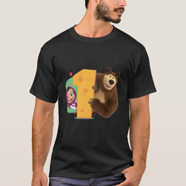Camiseta Masha E O Urso (Frente)
