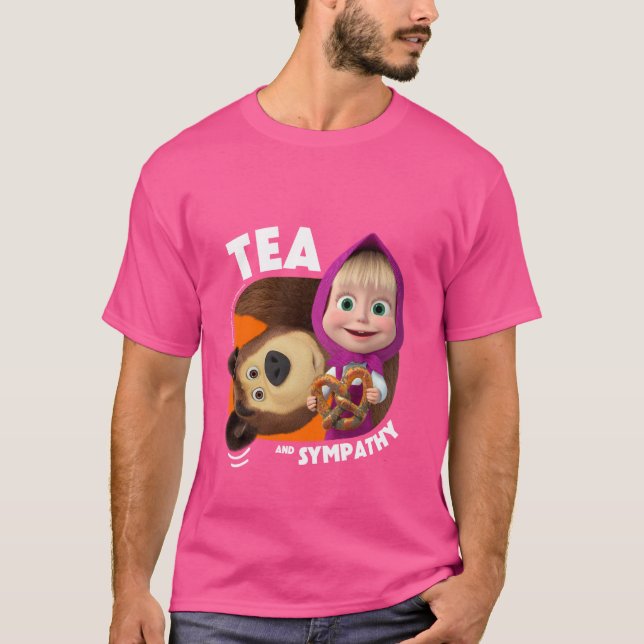 Camiseta Masha e o Urso. Chá E Simpatia (Frente)