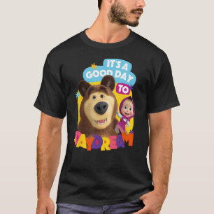 Camiseta Masha e o Urso. É um bom dia para o sonho