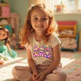 Camiseta Mashup de Brinquedo Kawaii Y2K – Corte do Castelo 