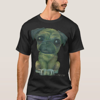 Camiseta Mashup do Cão Pug X Claude Monet #3 - Arte Origina
