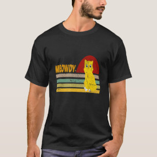 Camiseta Mashup Meowdy Antigo Entre Meow e Howdy Cat