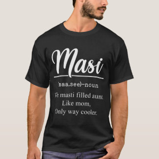 Camiseta Masi Definition Engraçado Tia tia Tia Indiana Masi