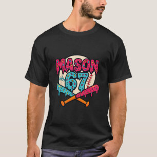 Camiseta Mason 67 Gráficos de Meme de Sorvete Divertido par