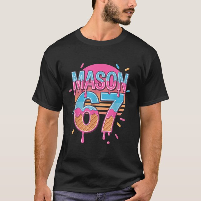 Camiseta Mason 67 Meme Sorvete Bysebyll Drip  (Frente)