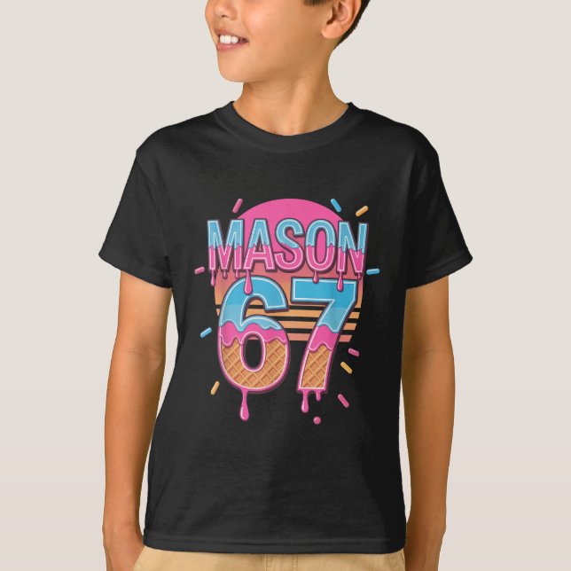 Camiseta Mason 67 Meme Sorvete Bysebyll Drip  (Frente)