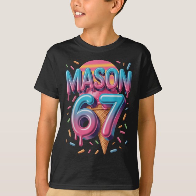 Camiseta Mason 67 Meme Sorvete Bysebyll Drip _1  (Frente)