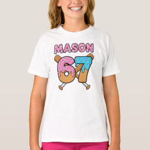 Camiseta Mason 67 Sorvete Meme Engraçado Seis Sete mason ge