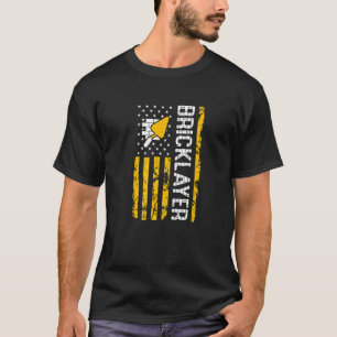 Camiseta Mason Bricklayer Flag Masonry Bricklaying Interpre