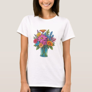 Camiseta Mason Jar com linda aquarela