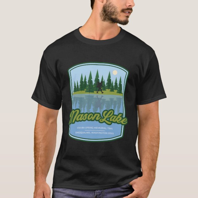 Camiseta Mason Lake Via Ira Primavera Memorial Trail (Frente)