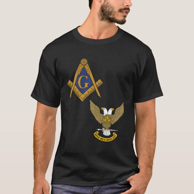 Camiseta Mason Scottish Rite Long Sleeve Shirt Masonic 32Nd (Frente)