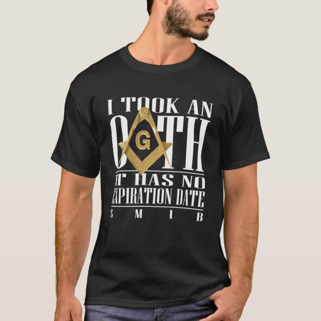 Camiseta Masonic Eu Peguei Uma Freemason De Praça Oath & Co (Frente)