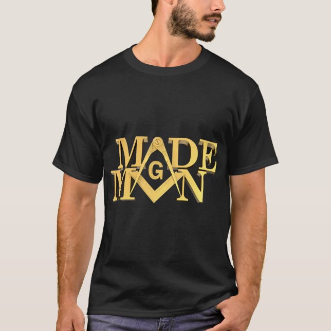 Camiseta Masonic Feita Man Square E Compass Freemason Pull (Frente)