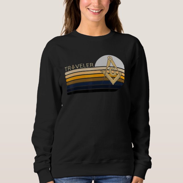 Camiseta Masonic Freemasonry Compass Travando (Frente)