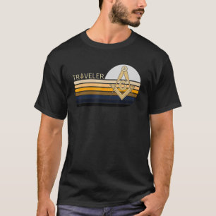 Camiseta Masonic Freemasonry Compass Travando
