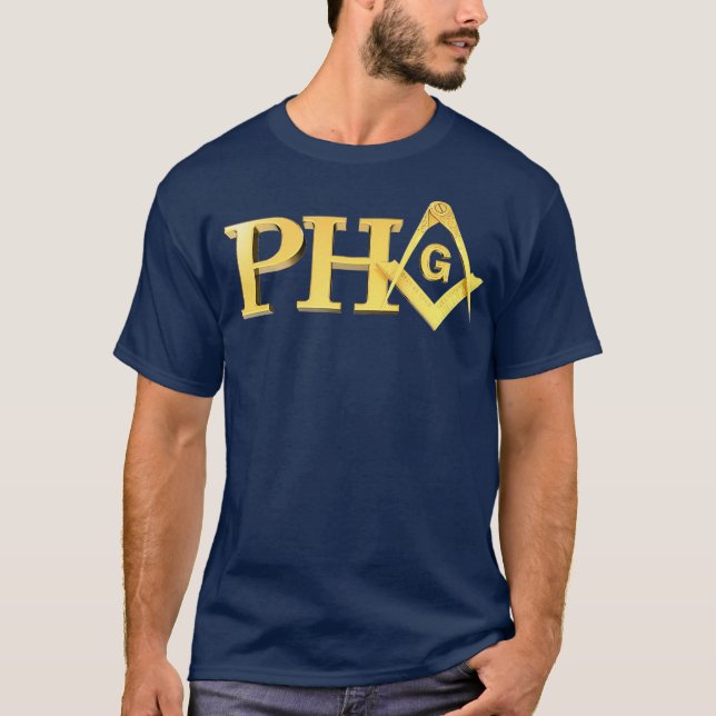 Camiseta Masonic PHA Prince Hall Affiliation Square (Frente)