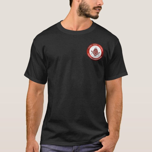 Camiseta Masonic Tee Shirt Red (Frente)