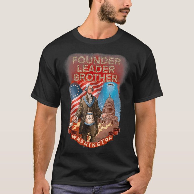 CAMISETA MASÔNICO GEORGE WASHINGTON, LÍDER (Frente)