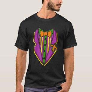 Camiseta Masquera do Carnaval de Tuxedo Costume Mardi Gras