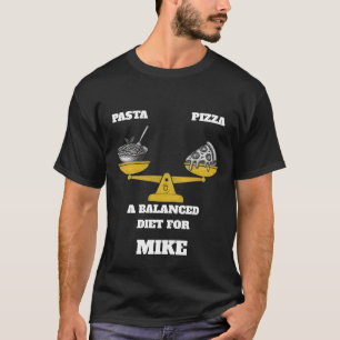 Camiseta Massa e Pizza Divertidas Dieta Equilibrada Persona