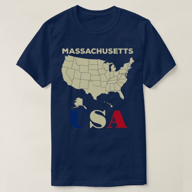 Camiseta Massachusetts5 (Frente do Design)