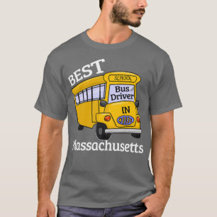 Camiseta Massachusetts Best School Bus Driver 2