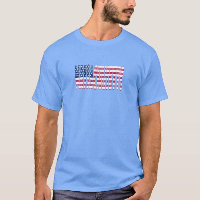Camiseta Massachusetts estado Super dimensionado (Frente)