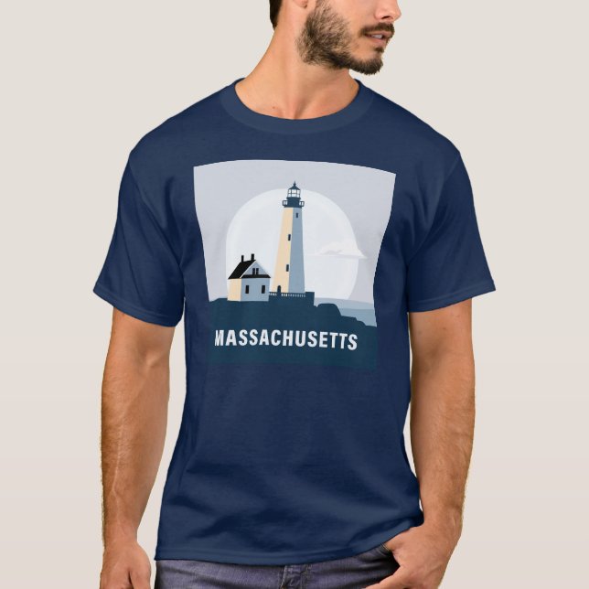 Camiseta Massachusetts, Estados Unidos da América (Frente)