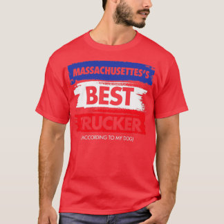 Camiseta Massachusetts Melhor Caminhoneiro De Acordo Com Me