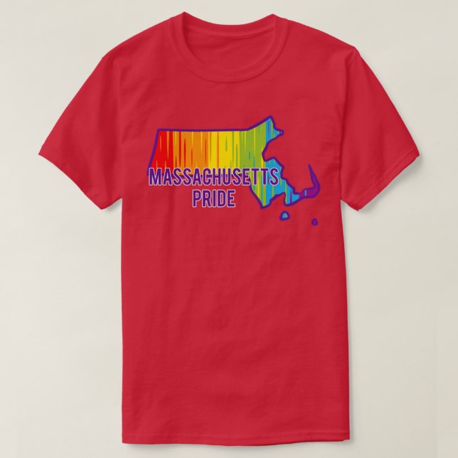 Camiseta Massachusetts Pride (Frente do Design)