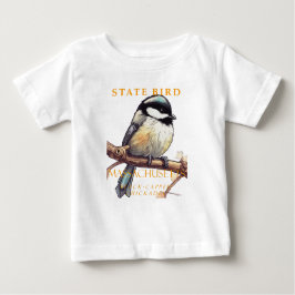 Camiseta Massachusetts Territory Bird The Chickadee v3