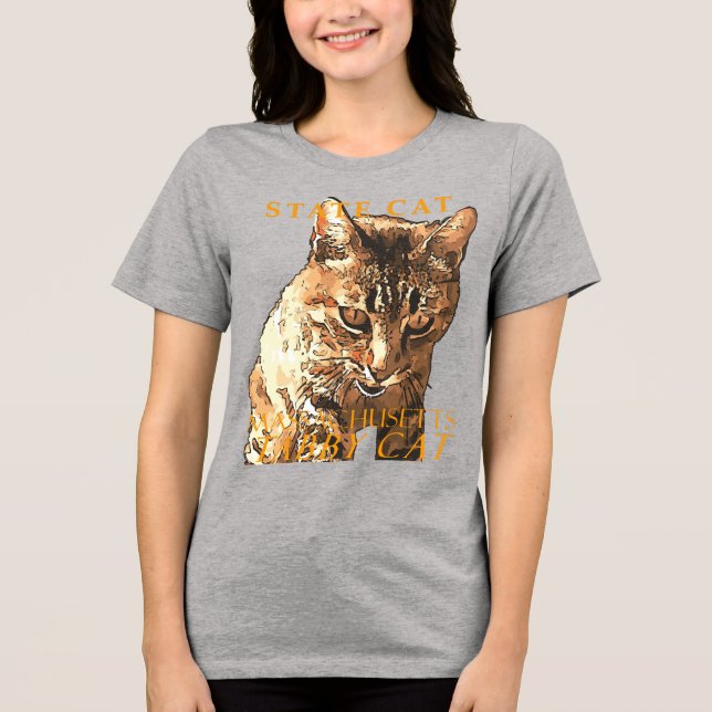 Camiseta Massachusetts Territory Cat O Gato De Tabby (Frente)