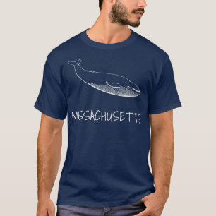 Camiseta MASSACHUSETTS Whale Assistindo citações de baleias