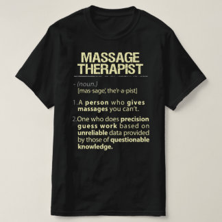 Camiseta Massage Therapist Real American Definition