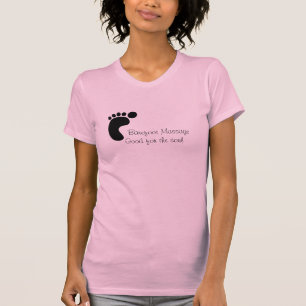 Camiseta MassageGood descalço para a alma