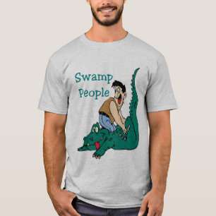 Camiseta Massagem de Cajun, jacaré, pessoas do pântano