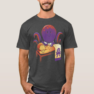 Camiseta Massagem de Octopus em Terapia de Cupping