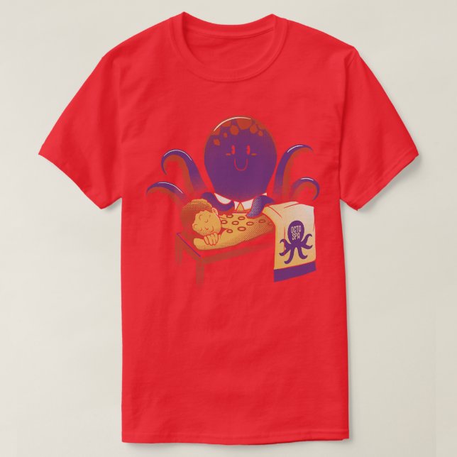 Camiseta Massagem de Octopus por Tobe Fonseca (Frente do Design)