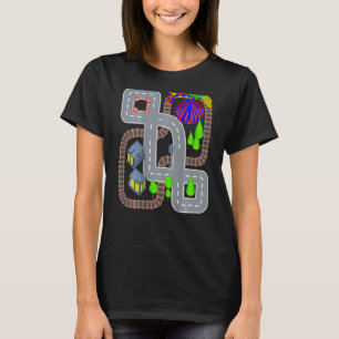 Camiseta Massagem de tapete na ferrovia e no carro
