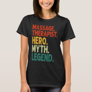 Camiseta Massagem Terapêutica Hero Myth Legend Vintage Mass