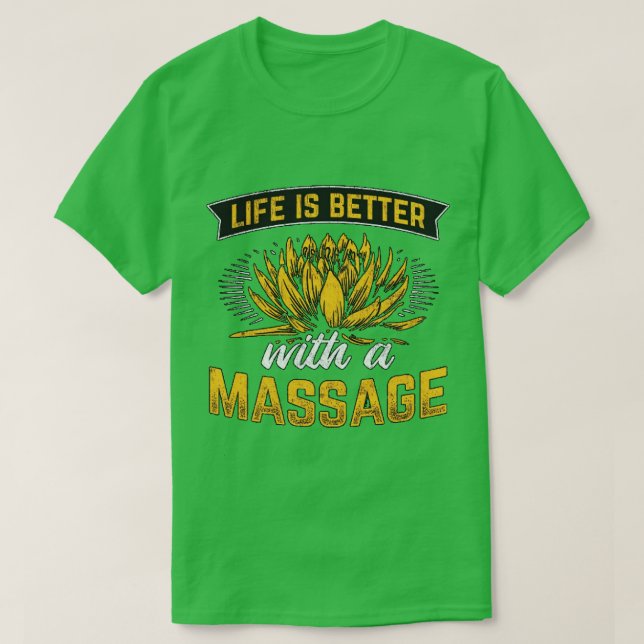 Camiseta Massagem terapêutica melhora a qualidade de vida 1 (Frente do Design)