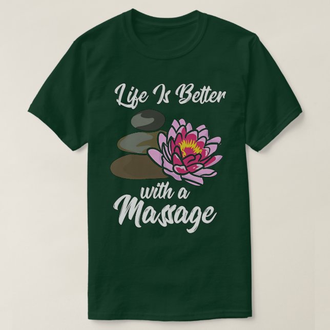 Camiseta Massagem terapêutica melhora a qualidade de vida 2 (Frente do Design)