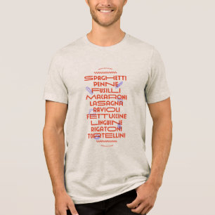 Camiseta Massas alimentícias italianas favoritas: espaguete