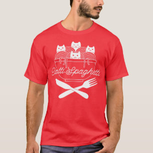 Camiseta Massas de Gatos Ramen Catti Spaghetti por Tobe Fon
