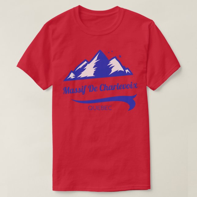 Camiseta Massif de Charlevoix ski Quebec (Frente do Design)